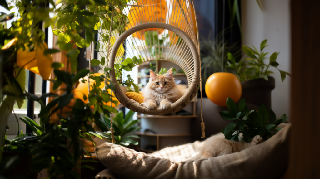 Cat Hammocks - cat room design ideas